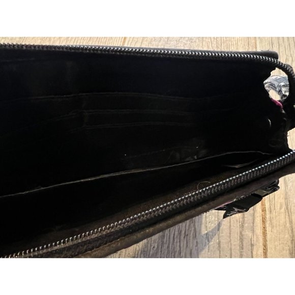 Vera Bradley Parisian Pom Poms Zip Around Wristlet Wallet Clutch WELL WORN - Picture 10 of 12